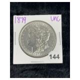 1879 UNC Morgan Silver Dollar Coin
