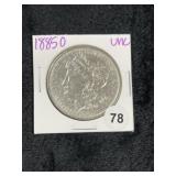 1885 O UNC Morgan Silver Dollar Coin