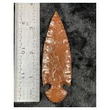 Obsidian Dovetail Indian Artifact Arrowhead