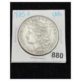 1885 O UNC Morgan Silver Dollar Coin
