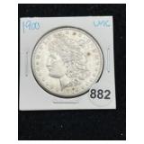 1900 UNC Morgan Silver Dollar Coin