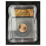 2025-P ICG - MS67 RD Last Year of Issue Penny Coin