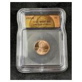 2025-P ICG - MS67 RD Last Year of Issue Penny Coin