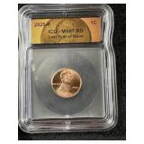 2025-P ICG - MS67 RD Last Year of Issue Penny Coin