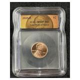 2025-P ICG - MS67 RD Last Year of Issue Penny Coin