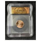 2025-P ICG - MS67 RD Last Year of Issue Penny Coin