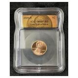 2025-P ICG - MS67 RD Last Year of Issue Penny Coin
