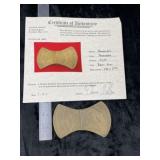 Bannerstone with Thomas Mathews COA from Tennessee