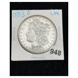 1883 O UNC Morgan Silver Dollar Coin