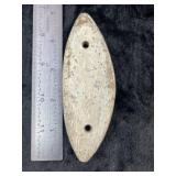 5 & 3/4" Gorget from Lee County, Iowa Indian Artif