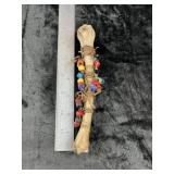 Bone Rattle Indian Artifact Arrowhead