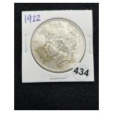 1922 Peace Silver Dollar Coin