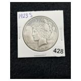 1923 S Peace Silver Dollar Coin