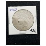 1926 S Peace Silver Dollar Coin
