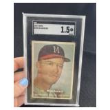 1957 Topps Ed Mathews Baseball Card