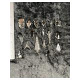 Group of Obsidian Arrow Points Indian Artifact Arr