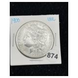 1900 UNC Morgan Silver Dollar Coin