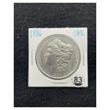 1886 UNC Morgan Silver Dollar Coin