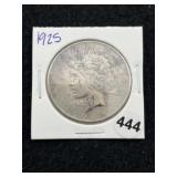 1925 Peace Silver Dollar Coin