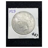 1923 Peace Silver Dollar Coin