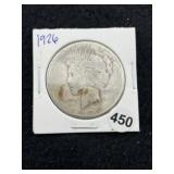 1926 Peace Silver Dollar Coin