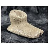 Engraved Stone Pipe from Virginia Indian Artifact