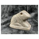 Frog Effigy Stone Pipe Indian Artifact Arrowhead
