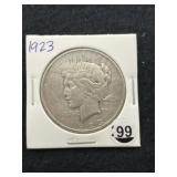 1923 Peace Silver Dollar Coin