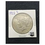 1922 S Peace Silver Dollar Coin