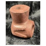 Hand Effigy Redstone Pipe Indian Artifact Arrowhea