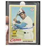 Andre Dawson Hand Signed Authentic Autograph