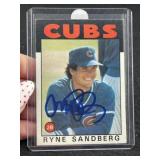 Ryne Sandberg Hand Signed Authentic Autograph