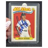 Wade Boggs Hand Signed Authentic Autograph