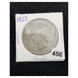 1922 Peace Silver Dollar Coin