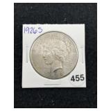1926 S Peace Silver Dollar Coin