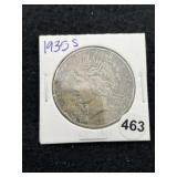 1935 S Peace Silver Dollar Coin