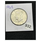 1968 Kennedy Half Dollar Silver Coin