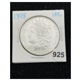 1898 UNC Morgan Silver Dollar Coin