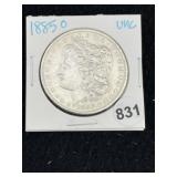 1885 O UNC Morgan Silver Dollar Coin