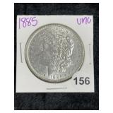 1885 UNC Morgan Silver Dollar Coin