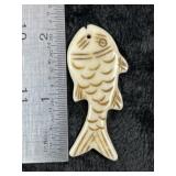 Fish Effigy Pendant Indian Artifact Arrowhead