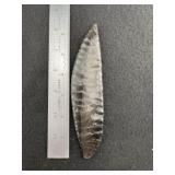 Obsidian Blade Indian Artifact Arrowhead
