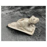 Beaver Effigy Stone Pipe Indian Artifact Arrowhead