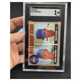 1968 Topps Nolan Ryan & Jerry Koosman Baseball Car