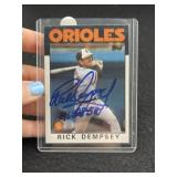 Rick Dempsey Hand Signed Authentic Autograph