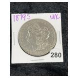 1879 S UNC Morgan Silver Dollar Coin