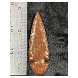 Obsidian Dovetail Indian Artifact Arrowhead
