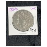 1884 O UNC Morgan Silver Dollar Coin