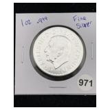 1 Ounce .999 Fine Silver Round Coin