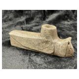 Owl Effigy Stone Pipe Indian Artifact Arrowhead